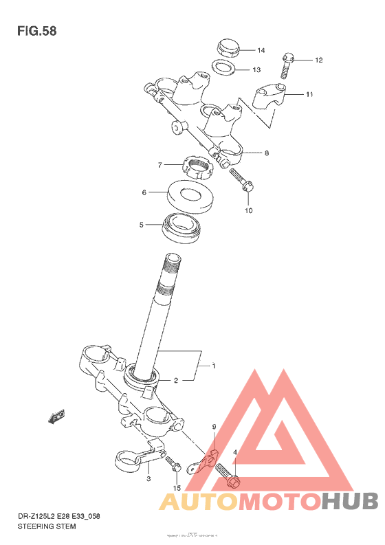 Steering Stem (Dr-Z125 E28)