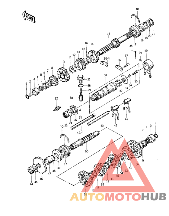 Transmission/change drum