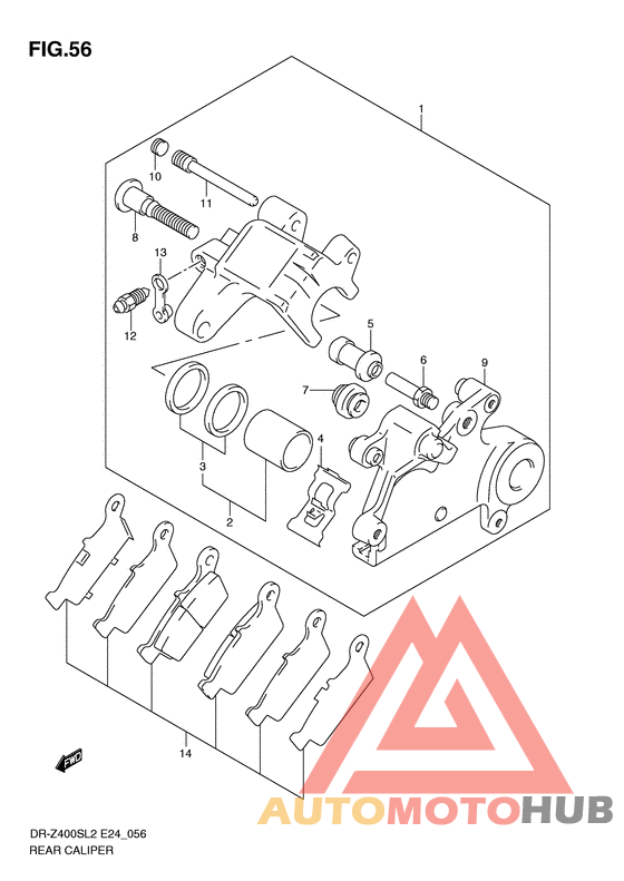 Задний суппорт