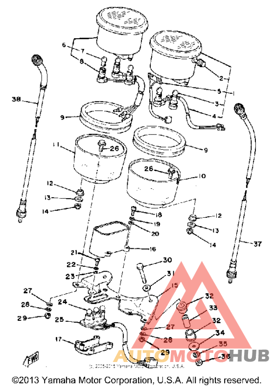Спидометр-тахометр