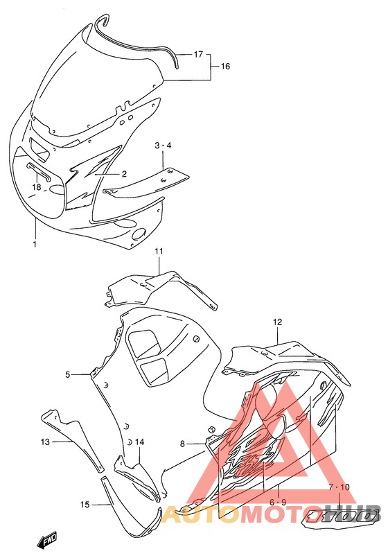 Cowling body