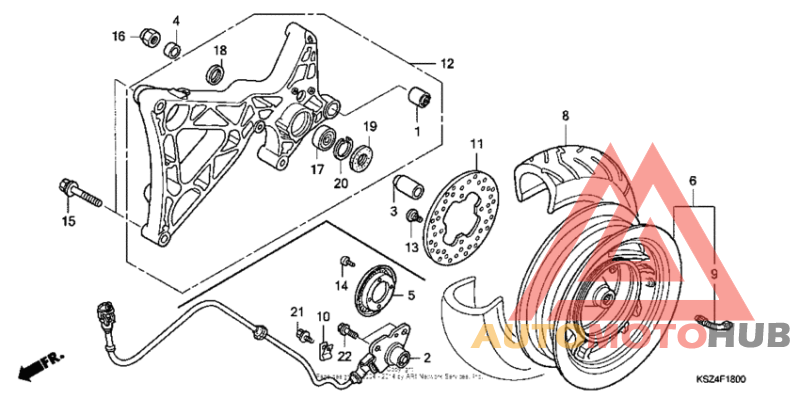 Переднее колесо