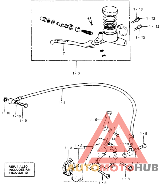 Front brake caliper 78