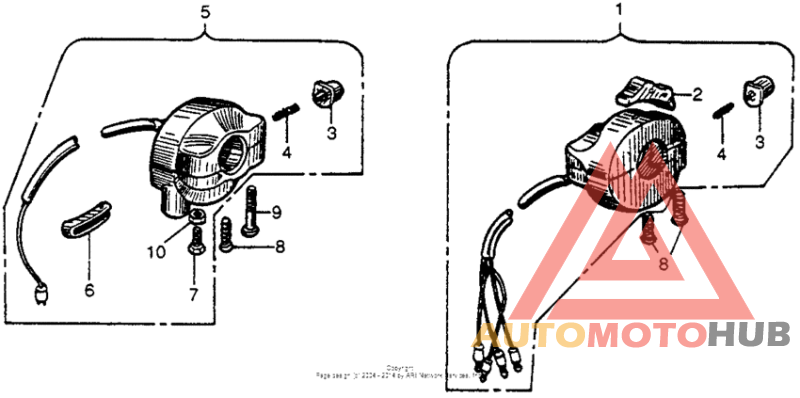 Dimmer switch + starter switch