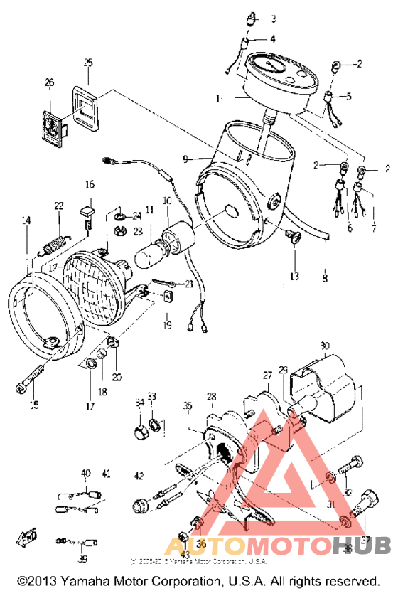 Head lamp - tail lamp