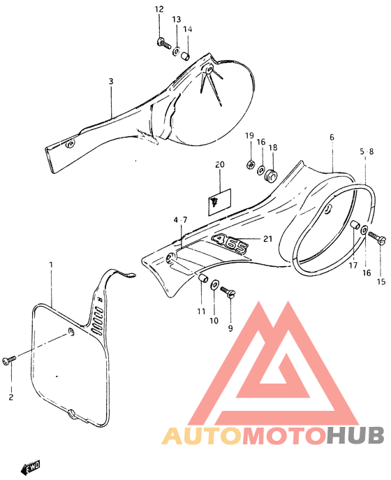 Обтекатель задний