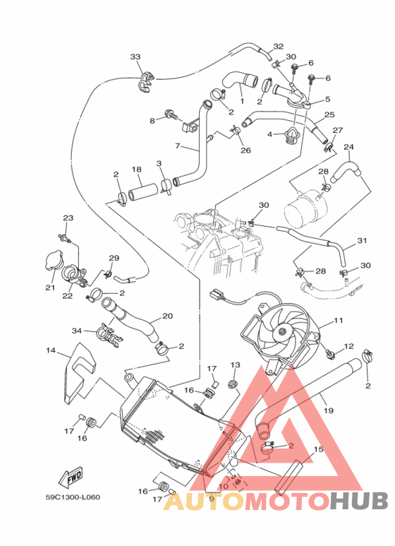 Радиатор и шланг
