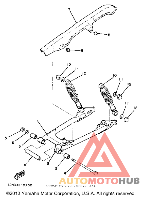 Swing arm - rear shocks