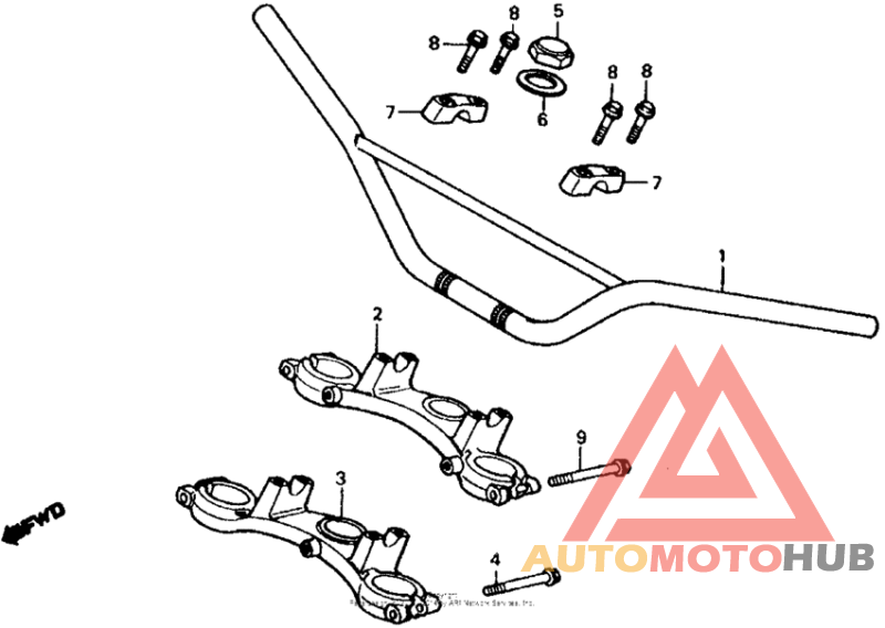Handlebar + top bridge