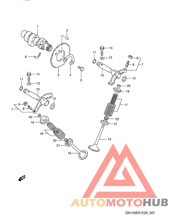 Распределительный вал-клапаны