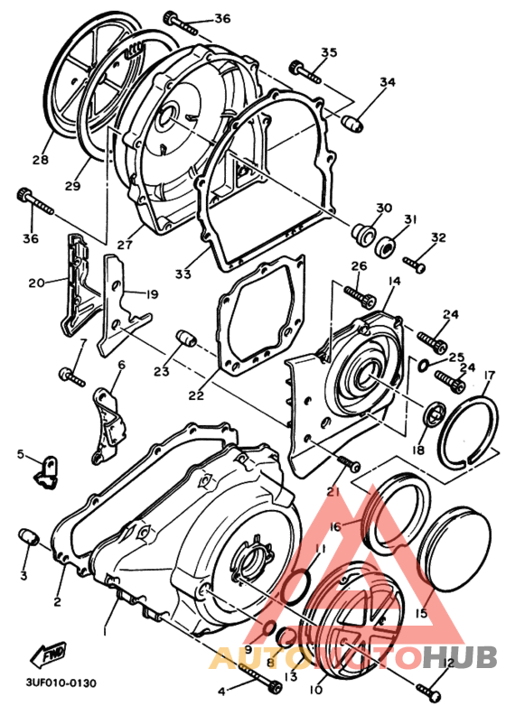 Crankcase cover ass`y  (v