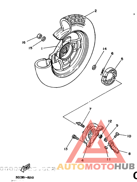 Переднее колесо