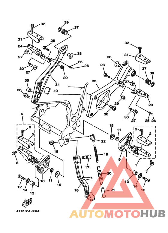 Support & repose pied