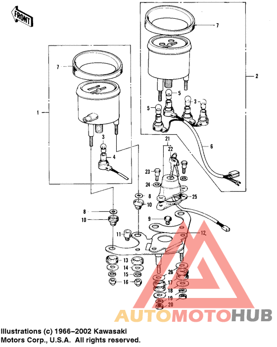 Meters/ignition switch