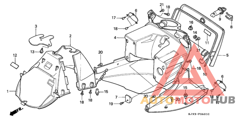 Front fender/leg shield