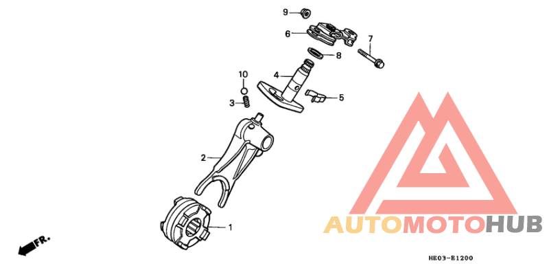 Reduction shift fork