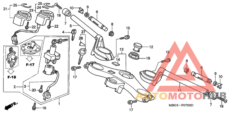 Handle pipe/top bridge