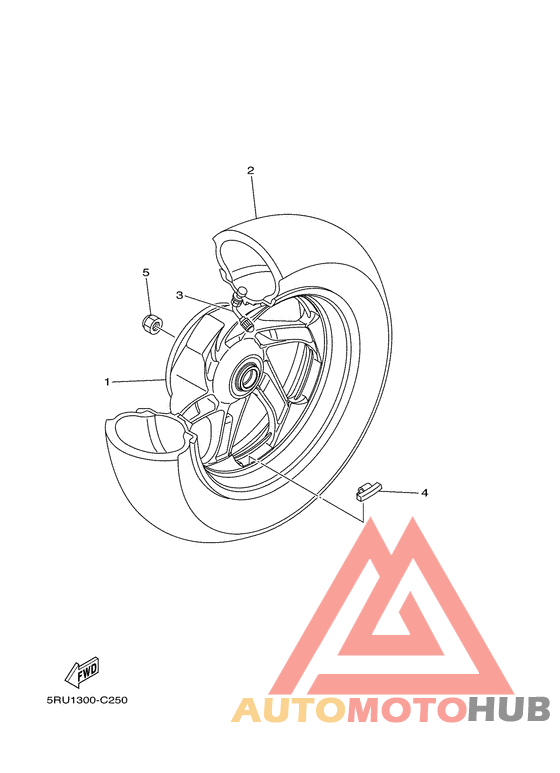 Переднее колесо