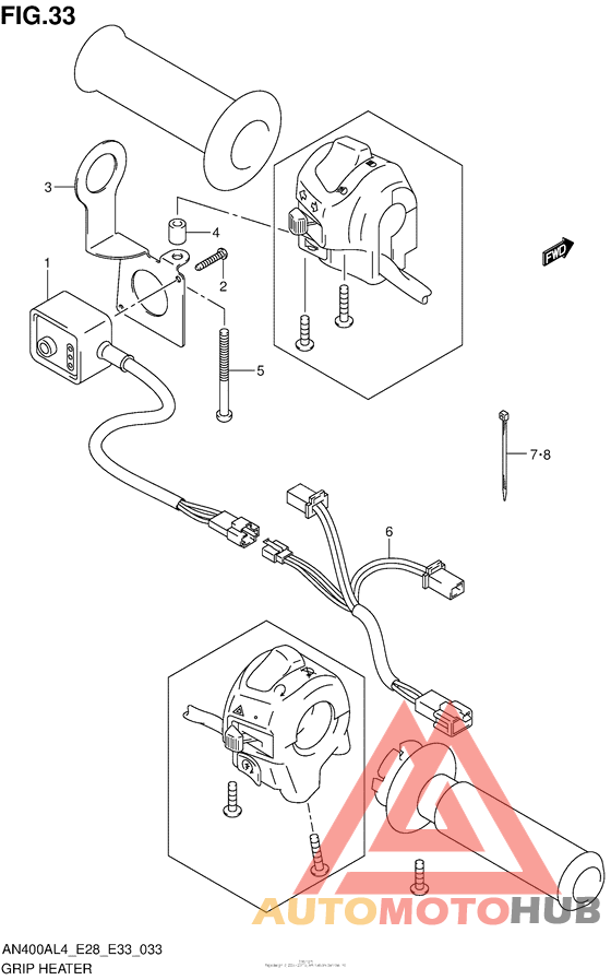 Grip Heater (An400Zal4 E28)