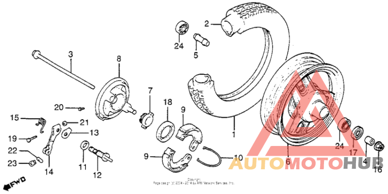 Переднее колесо