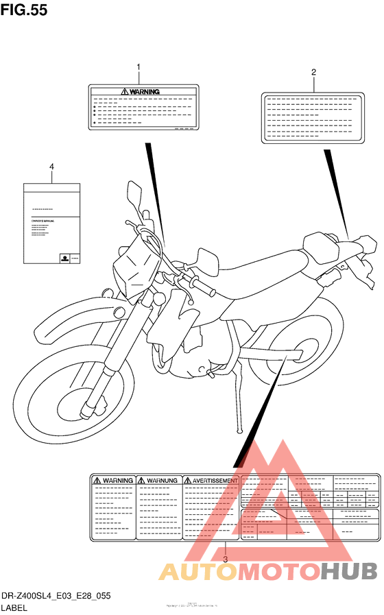 Label (Dr-Z400Sl4 E03)