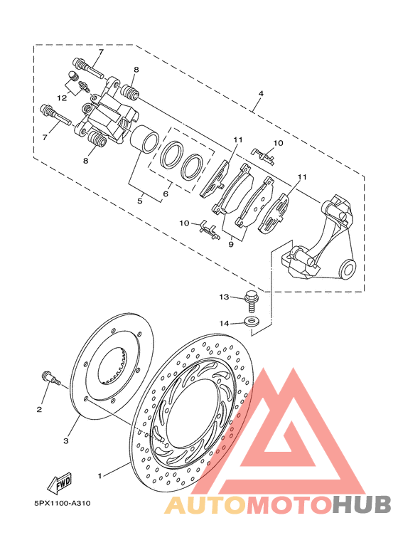 Задний суппорт