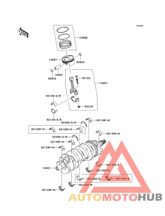 Crankshaft/piston