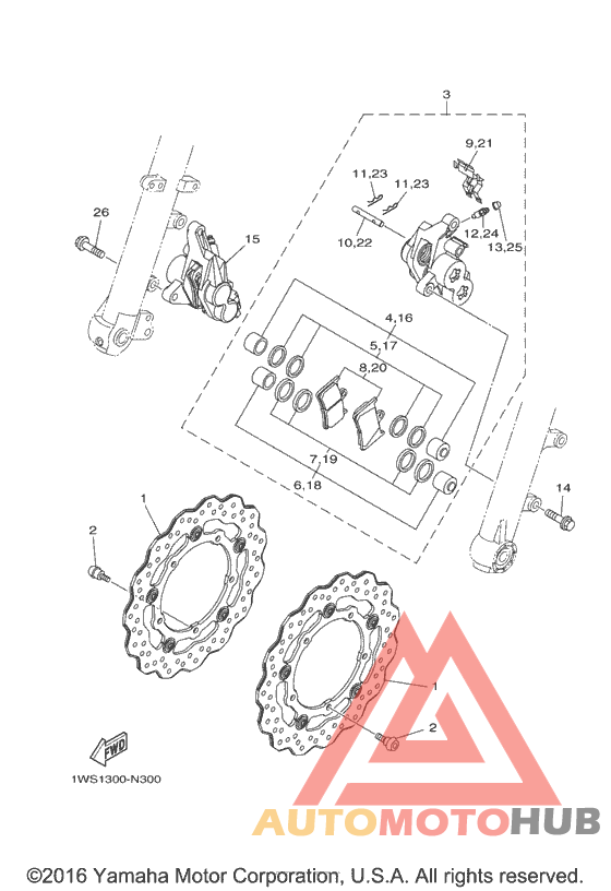 Передний суппорт