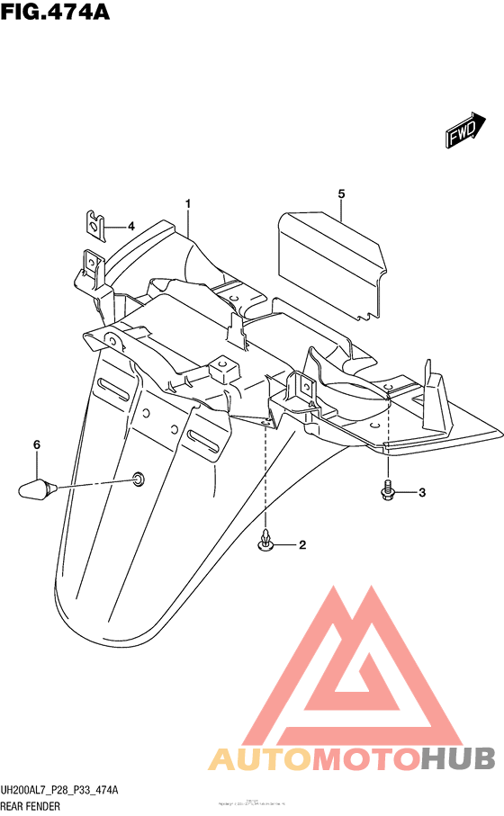 Задний бампер