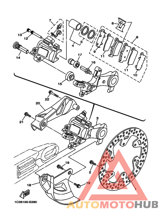 Задний суппорт