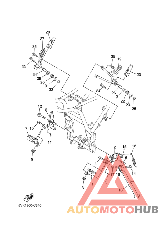 Support & repose pied