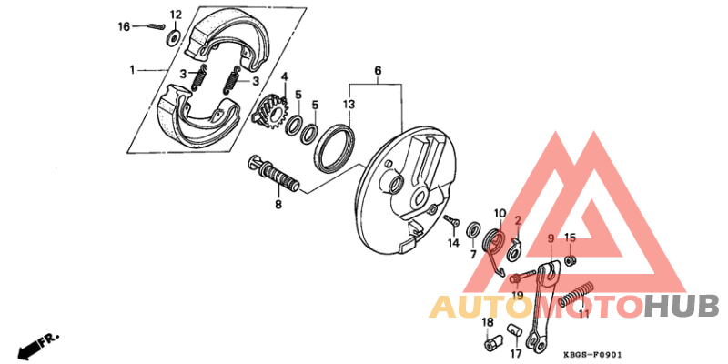 Передний тормоз