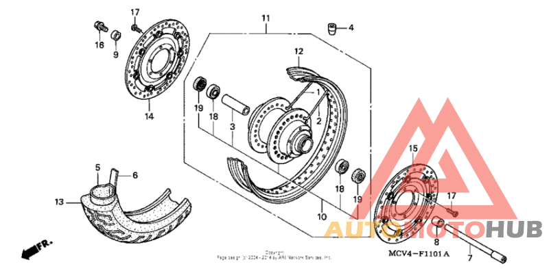 Front wheel (vtx1800s)