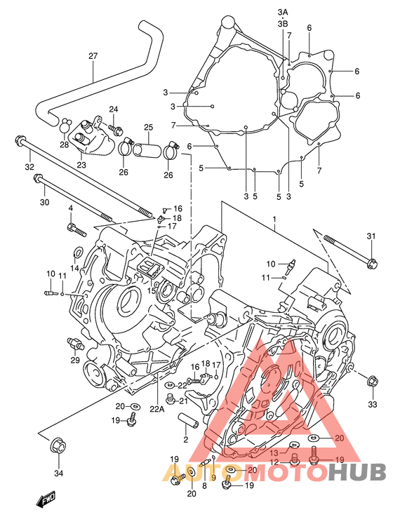 Картер двигателя