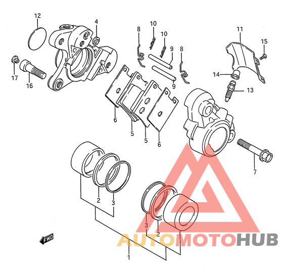 Передний суппорт