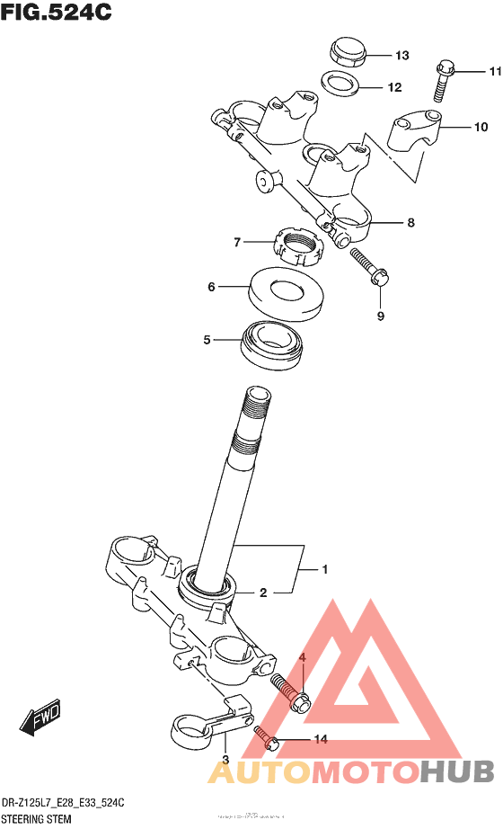 Steering Stem (Dr-Z125L E33)