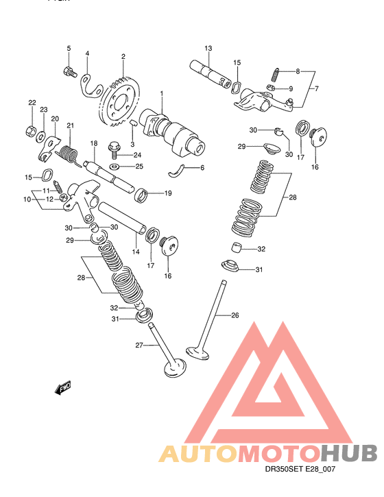 Распределительный вал-клапаны