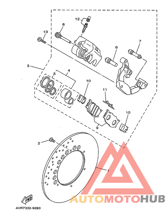 Передний тормоз