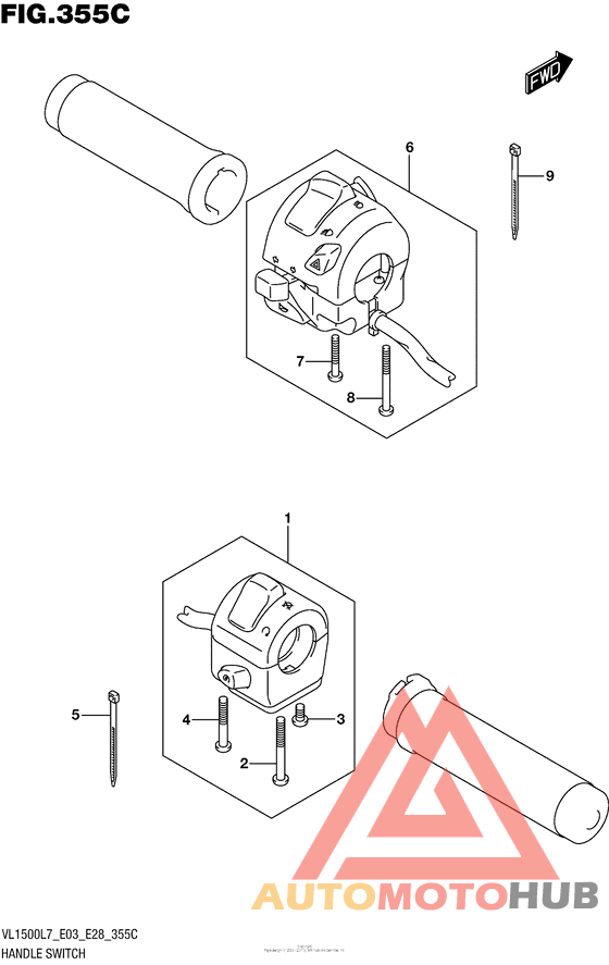 Handle Switch (Vl1500Bl7 E33)