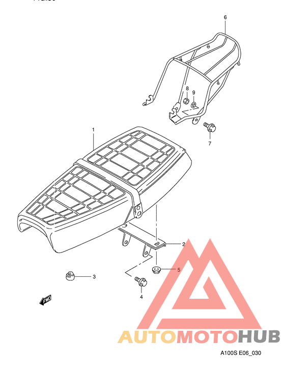 Double seat assy dark gray