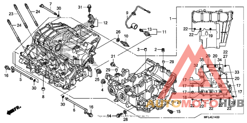 Картер двигателя