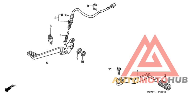 Brake pedal assy