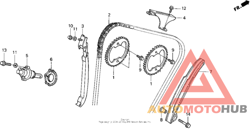 F2 cam chain 91-94