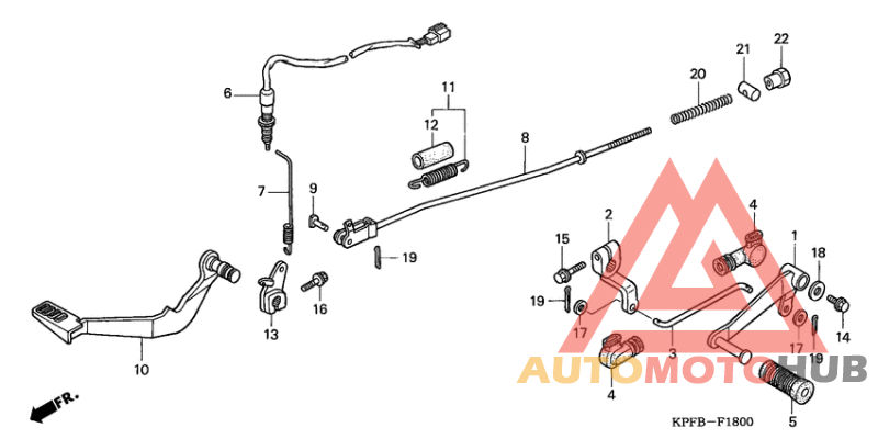 Brake pedal assy