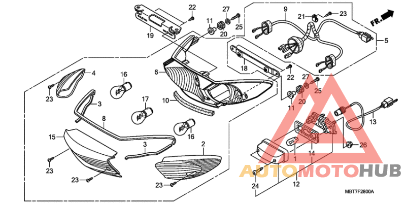 Taillight unit ass`y