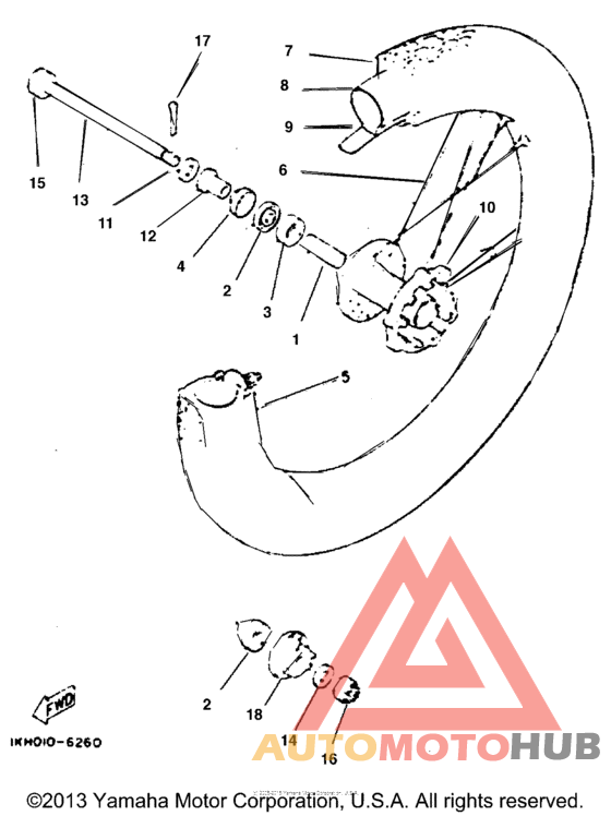 Переднее колесо