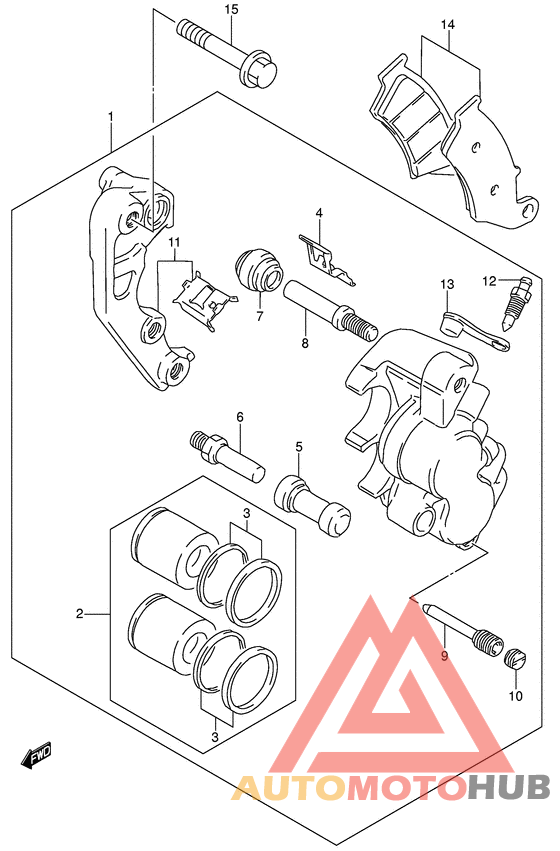Передний суппорт