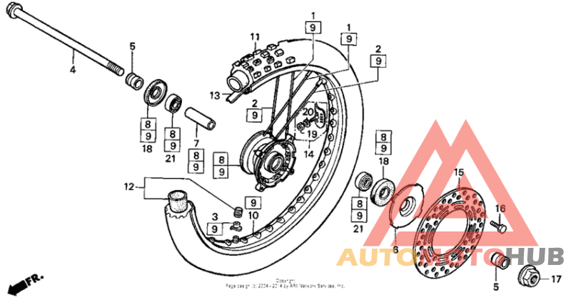 Переднее колесо
