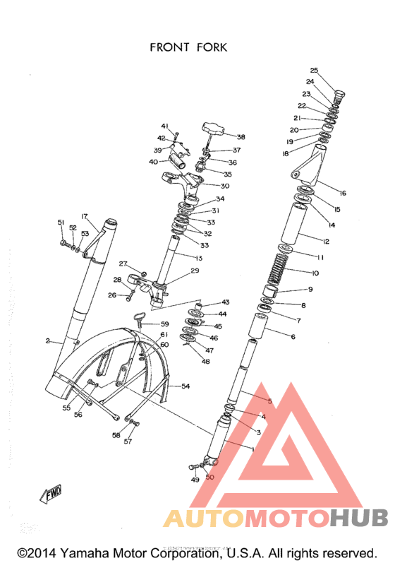 Front fork and fender