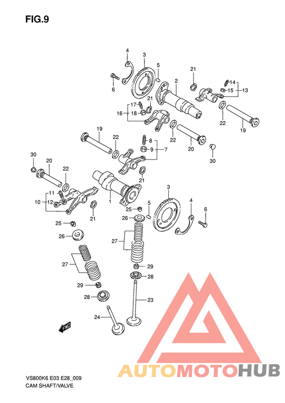 Распредвал -клапана